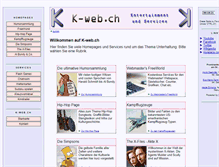 Tablet Screenshot of k-web.ch